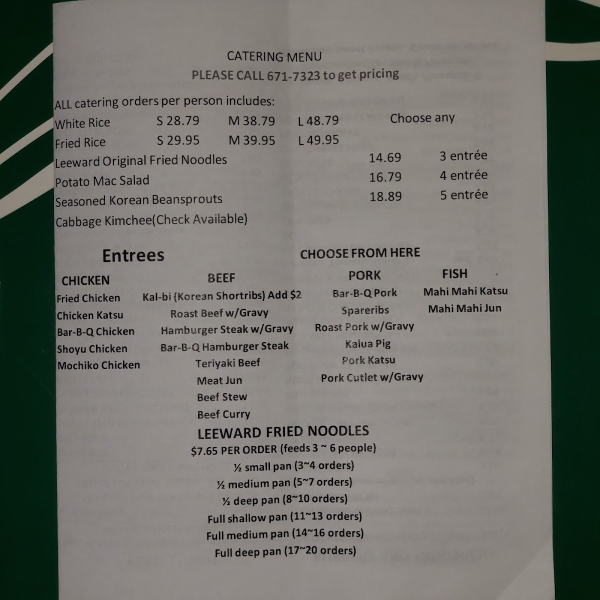 Leeward Drive-Inn Menu - Image 5